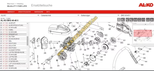 Levegőszűrő AL-KO BKS 35/35 II