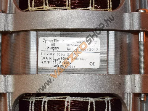 Betonkeverő Villanymotor 800W