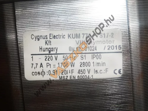 Villanymotor Agrimotor 1700W (fűnyíró)