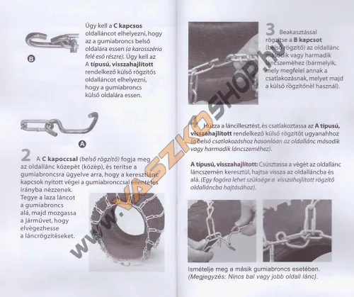 Hólánc fűnyíró traktor (több méret)