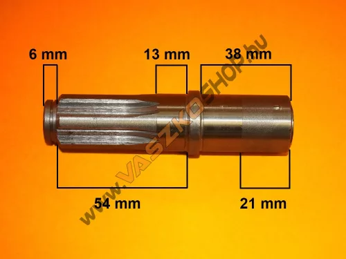 Fűnyíró adapter tengely KF-04