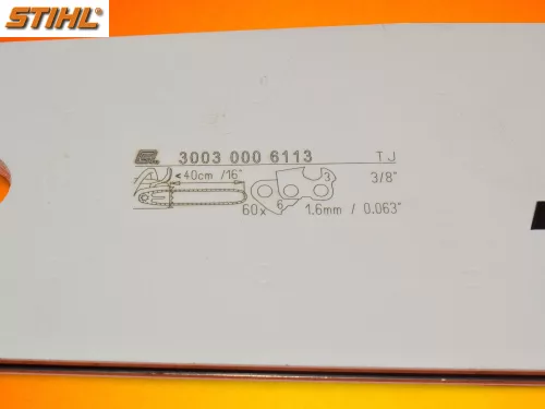 Láncvezető lemez Stihl 3/8 x 1,6 x 60