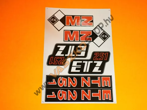 Matrica ETZ (több változat)