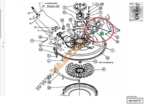 Késhajtás kapcsoló bowden MTD 727-0470