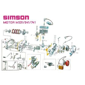 Blokk robbantott ábra Simson