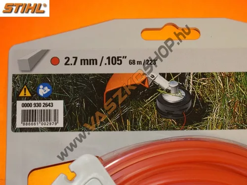 Damil 2.7mm 68m négyzet Stihl